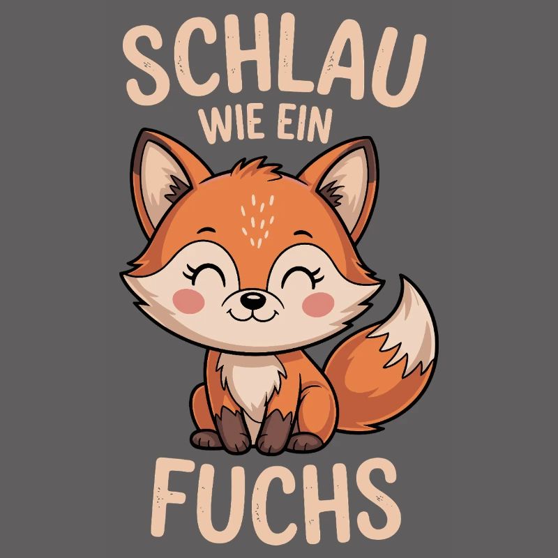 Smart as a fox cute fox design