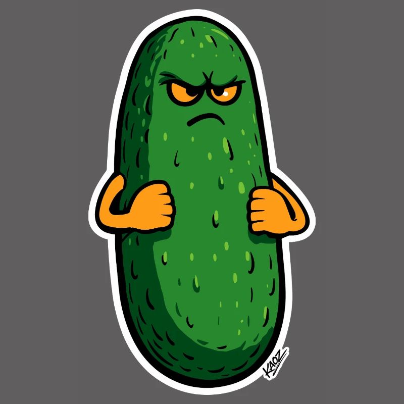 Grumpy Pickle Maskottchen