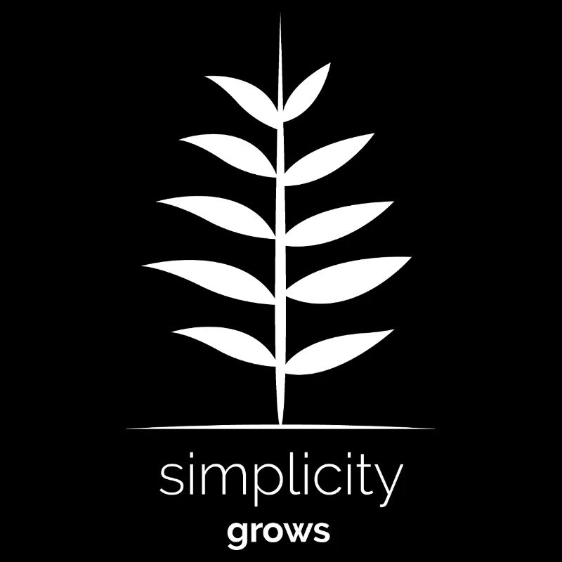 simplicity grows Blatt Pflanze Symbol Natur Logo