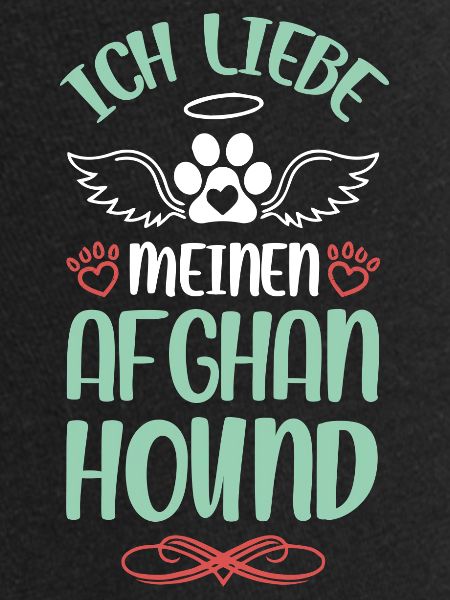 J’adore mon chien afghan