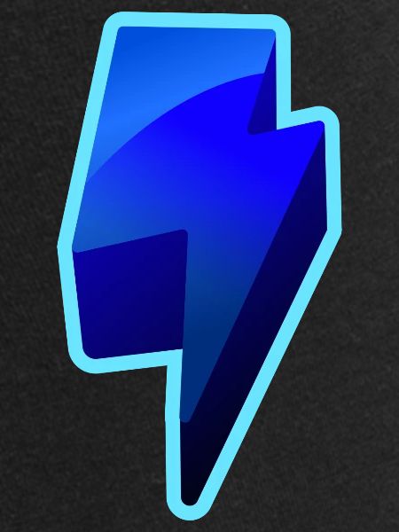 NeonBlitz Lightning Graphique Bleu