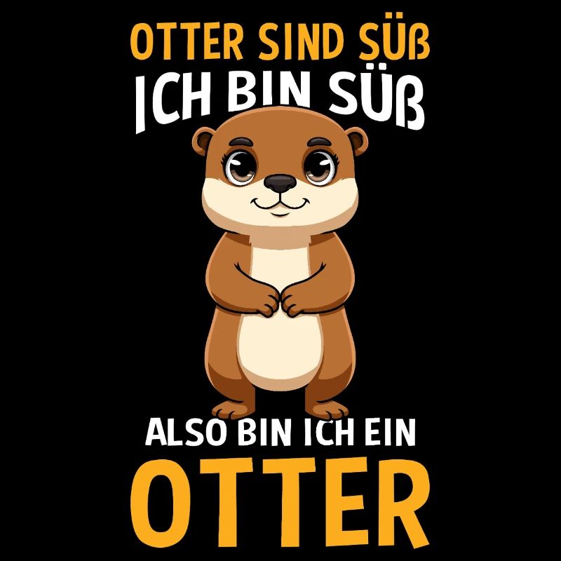 Otter Sind Süß Ich Bin Süß Also Bin Ich Ein Otter