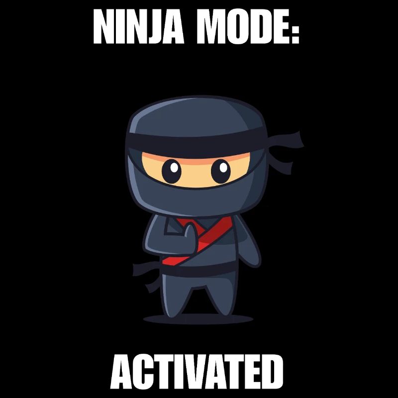 Chemise activée par la mode ninja – Diction ninja drôle