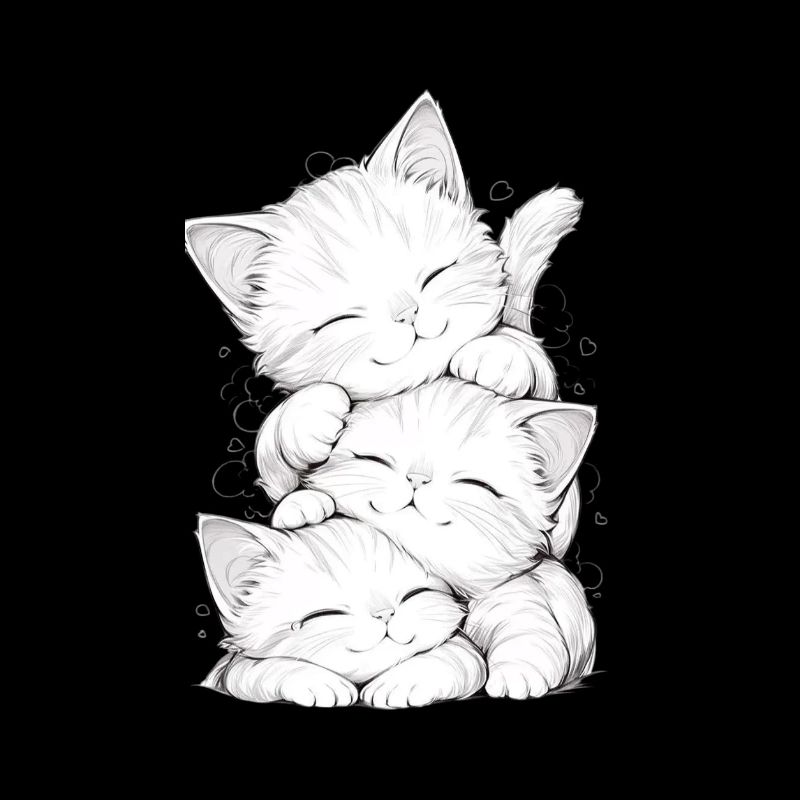 Trio chatons endormis