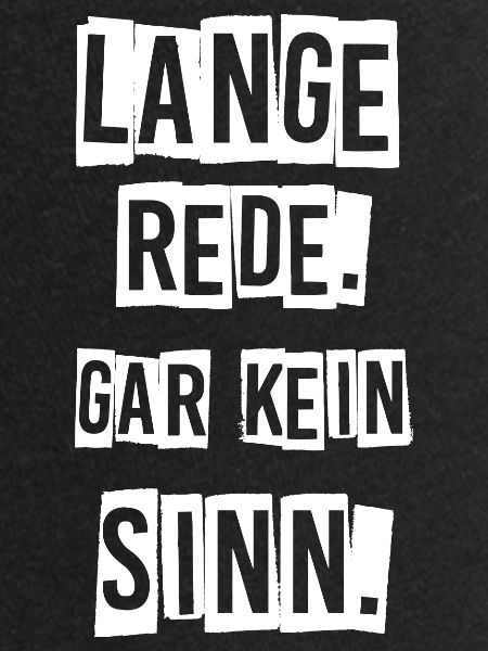 Lange rede.