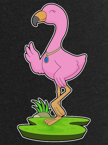 Collier Flamant rose