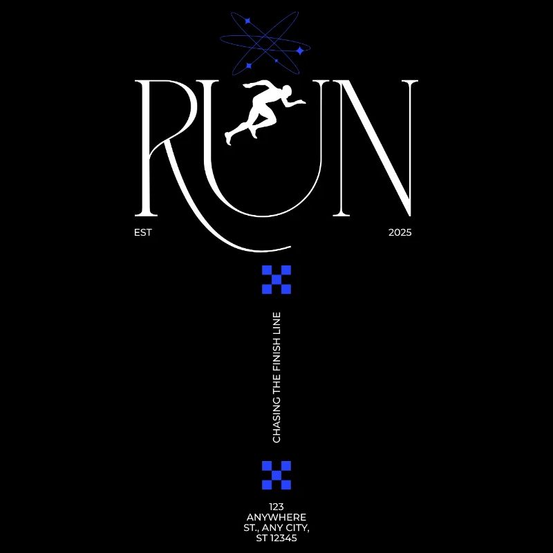 RUN Neon Runner Glyphs