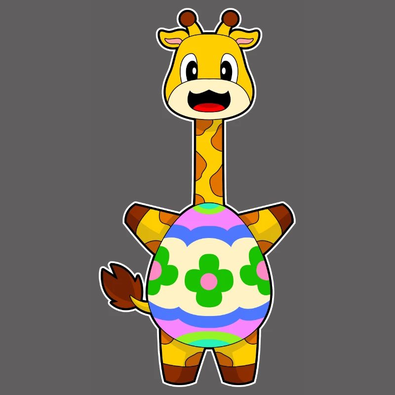 Giraffe Easter Easter Egg