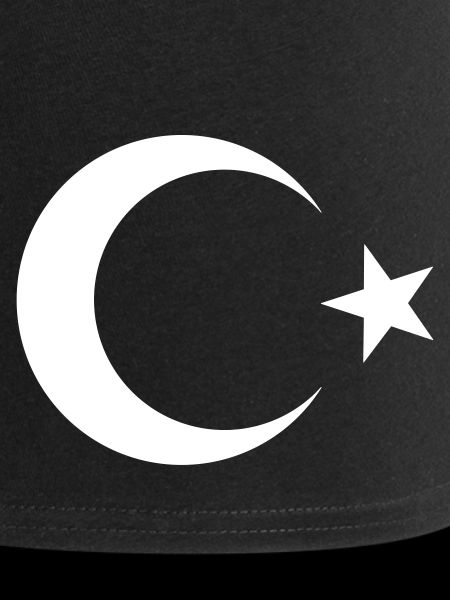 Drapeau turc noir