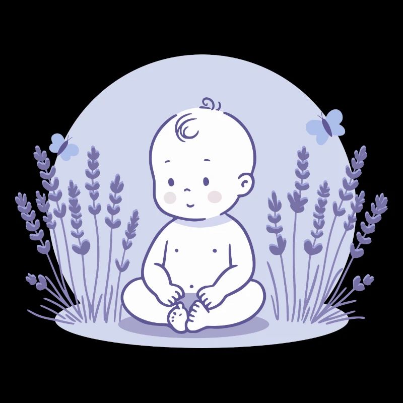 Bébé en lavande