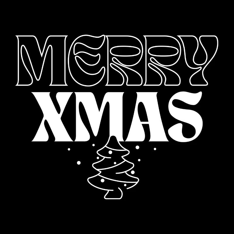 Typographie festive Joyeux Noël