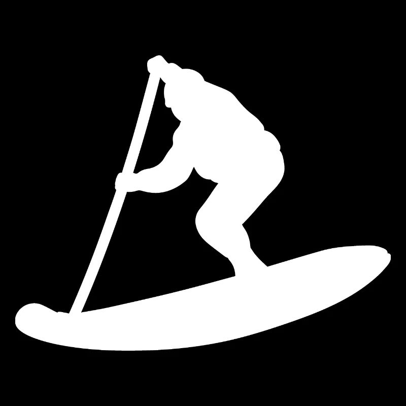 Minimalist Stand Up Paddle Silhouette