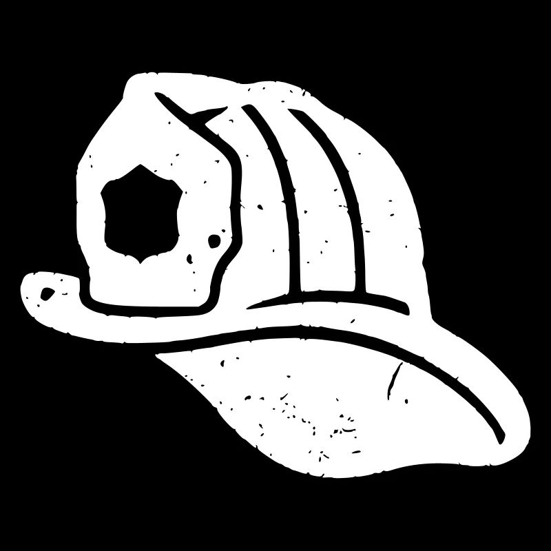 US Firefighter Helmet Vintage Grunge Vector
