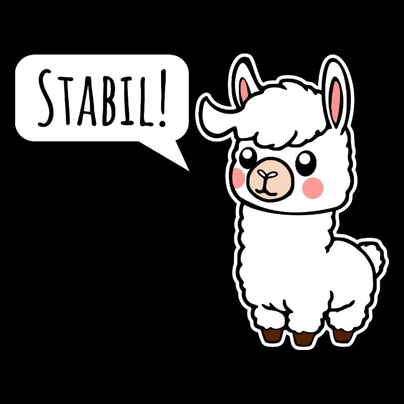 Restez stable ! Comme le petit lama