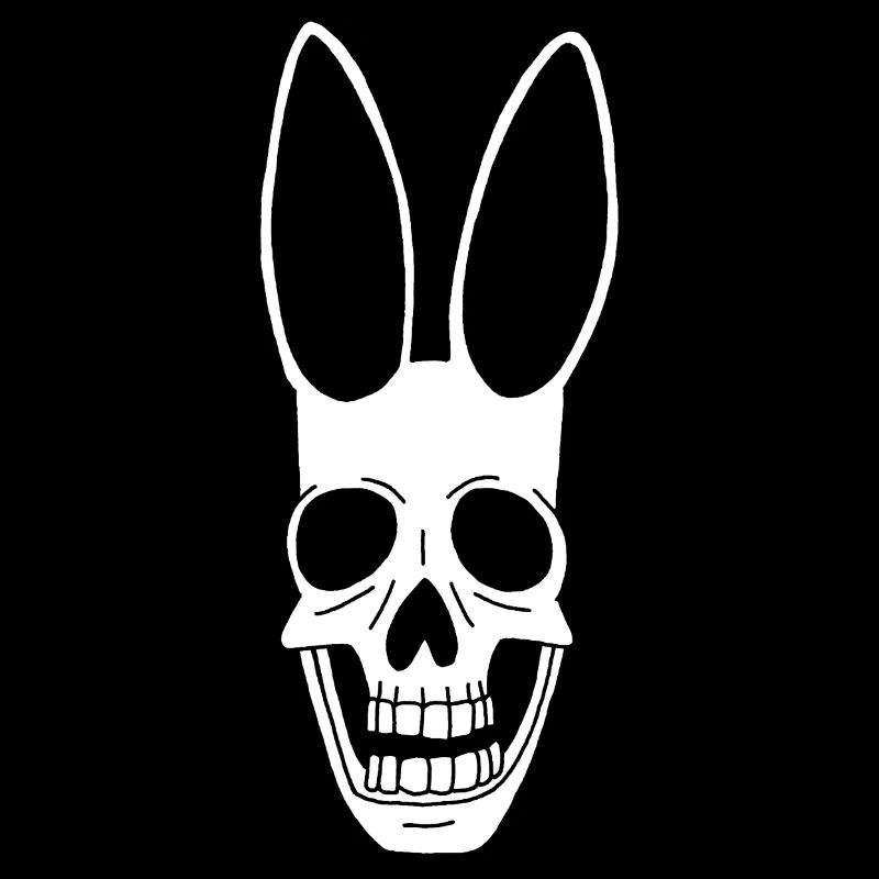 Crâne de lapin blanc