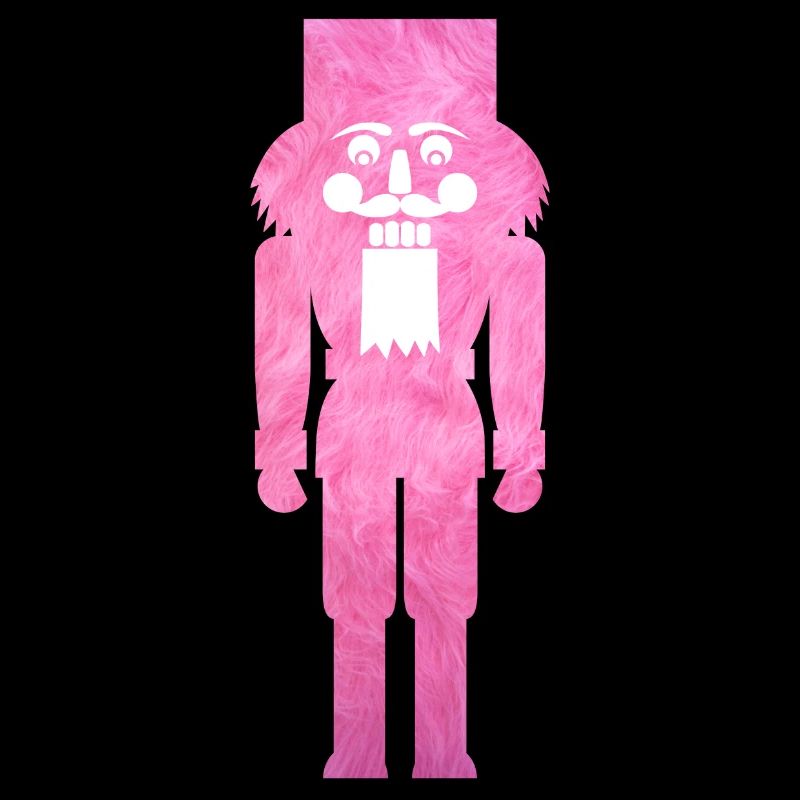 Nutcracker Plush Fluffy Christmas Pink Cool