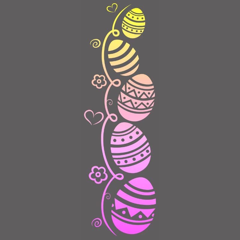 Colorful Easter eggs for Easter