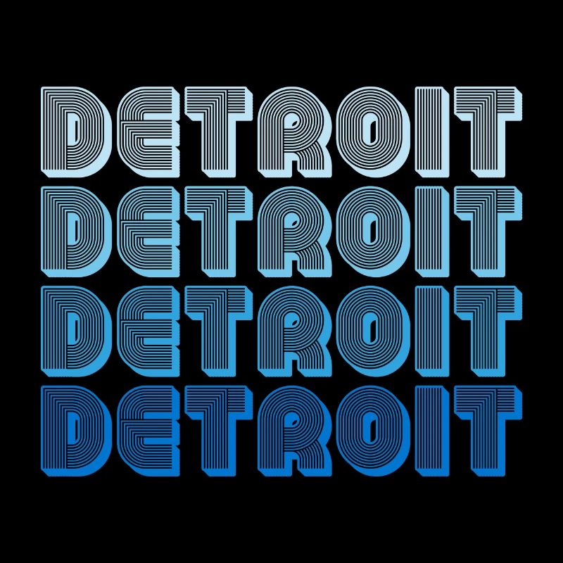 Séquence de mots en gradient de Detroit