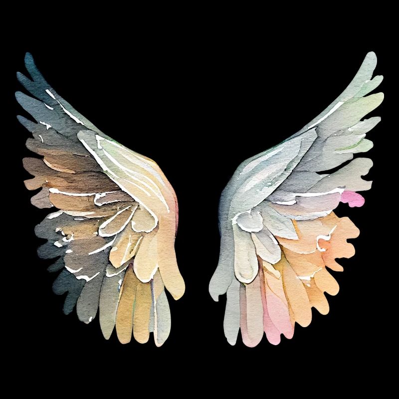 Ailes d'ange pastel artistic