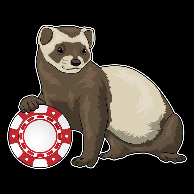 Frettchen Poker Pokerchips