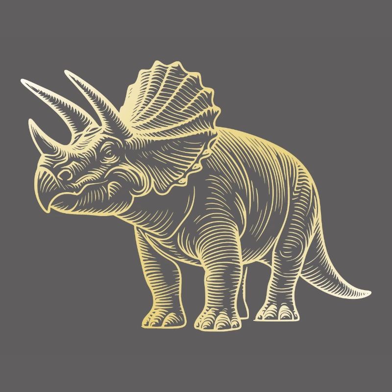 Triceratops Dinosaur Drawing