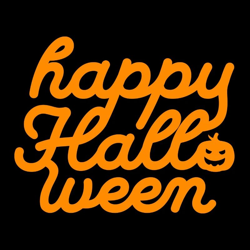Festive Halloween Pumpkin Typography