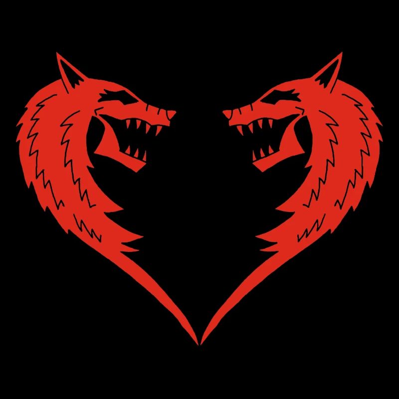 Rotes Wolfsherz