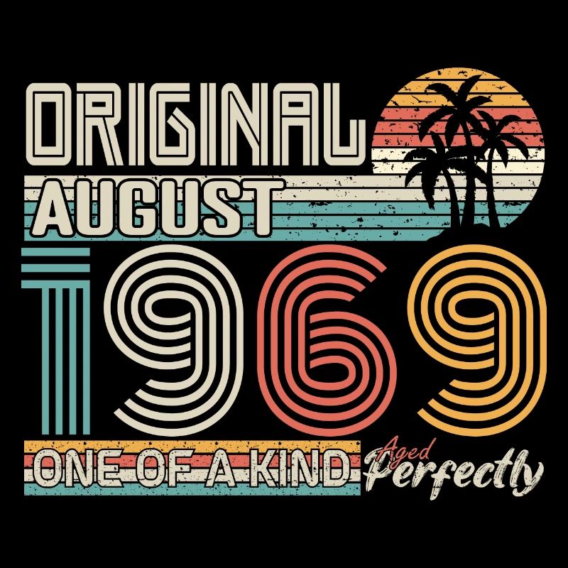 August 1969 Birthday August 1969 Gift