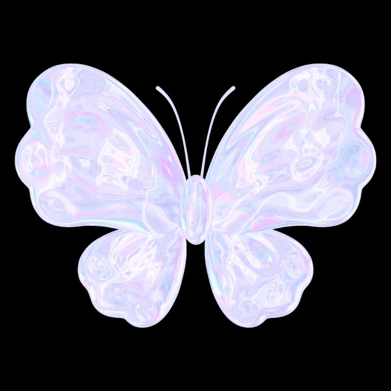 Pastell-glitzernder Schmetterling