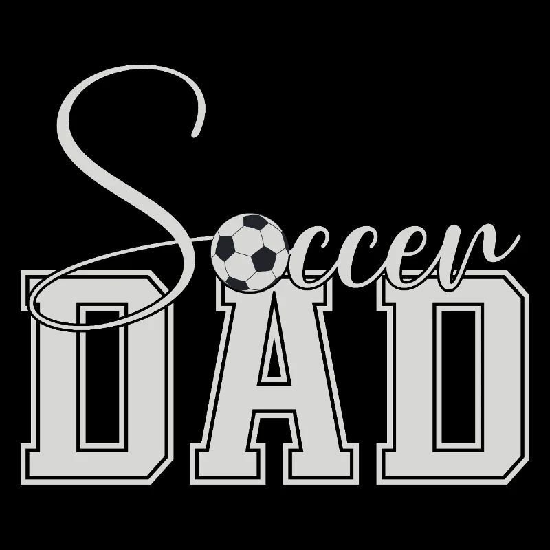 Soccer Dad Varsity Block Text