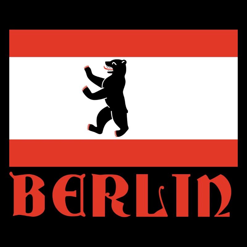 Graphique du drapeau de l’ours de Berlin