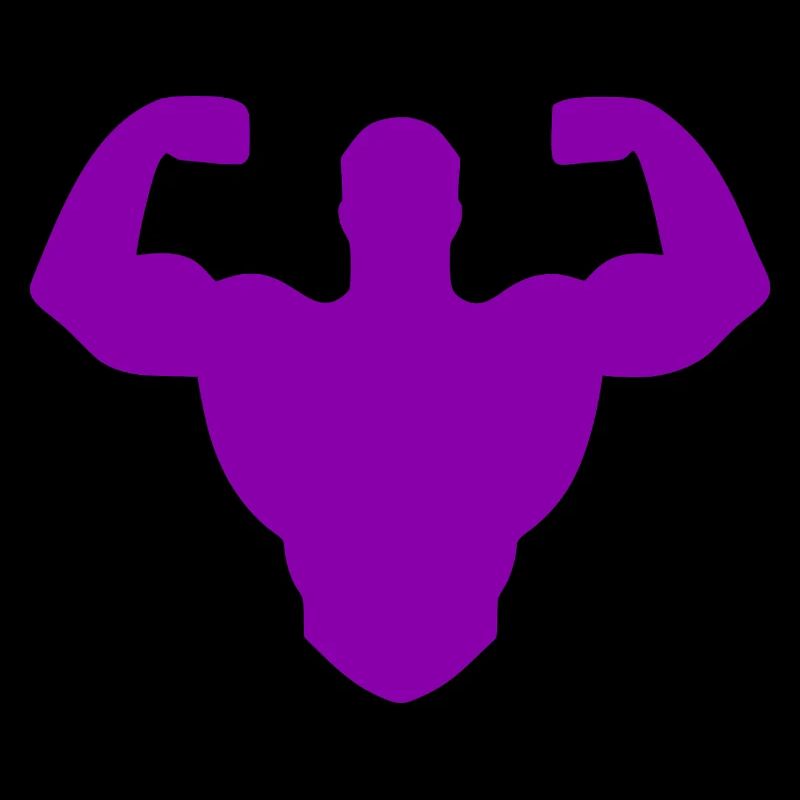 Bodybuilder Silhouette - Double Biceps Strength