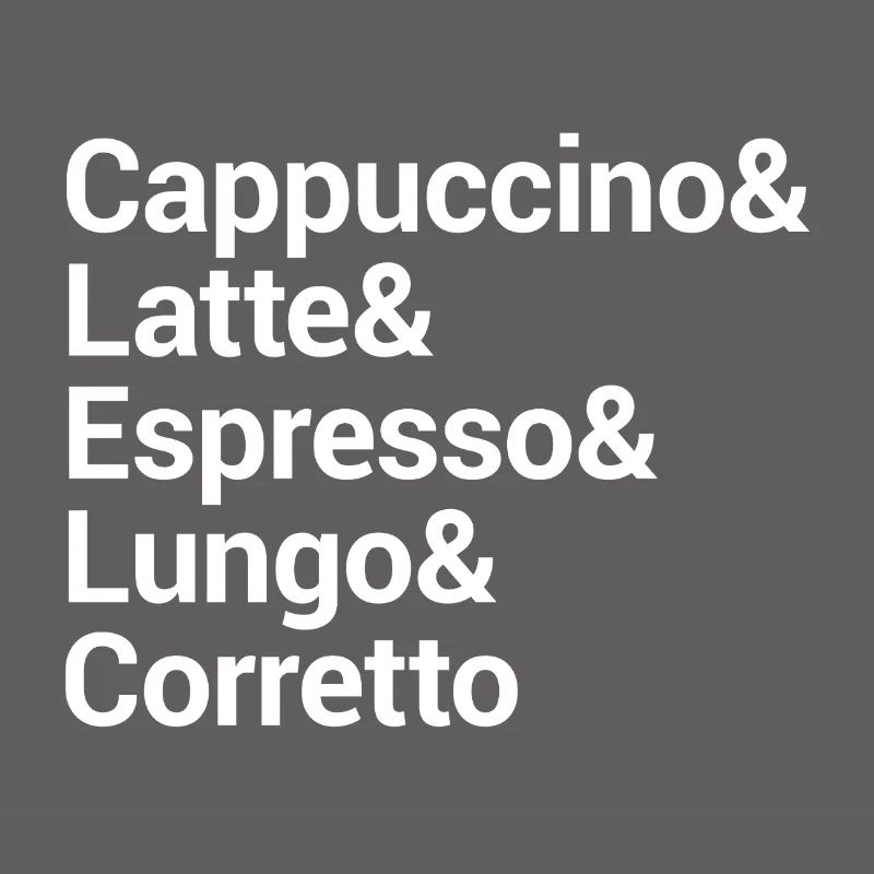 Conception de typographie de style café