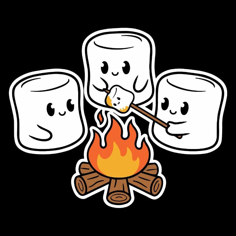 Kuschelige Marshmallows am Lagerfeuer