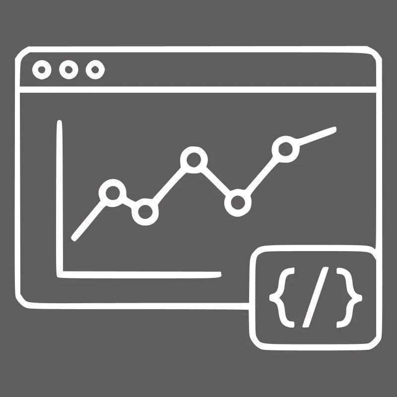 Web Analysis Chart Coding Browser Vector