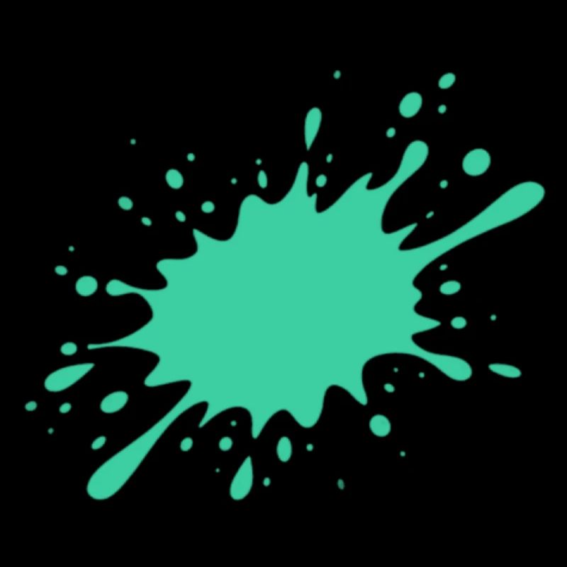 Turquoise paint splash