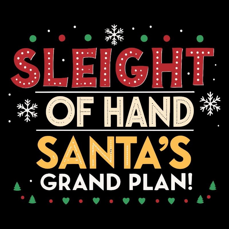 Weihnachtsmann-Handplan groß