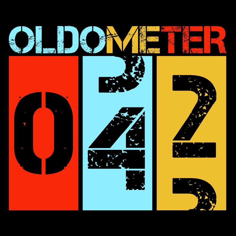 Oldometer 42 Rétro Vintage 42 Design pour le 42e anniversaire