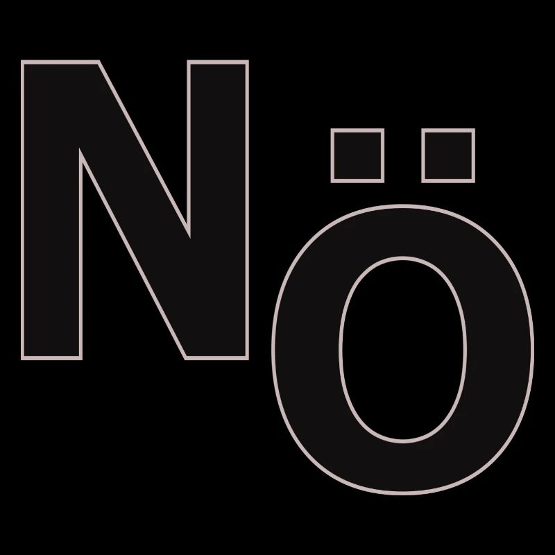 No – Minimal Typography Statement