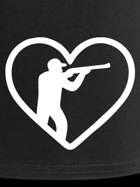 Herz-Jagd – Jäger-Silhouetten-Design