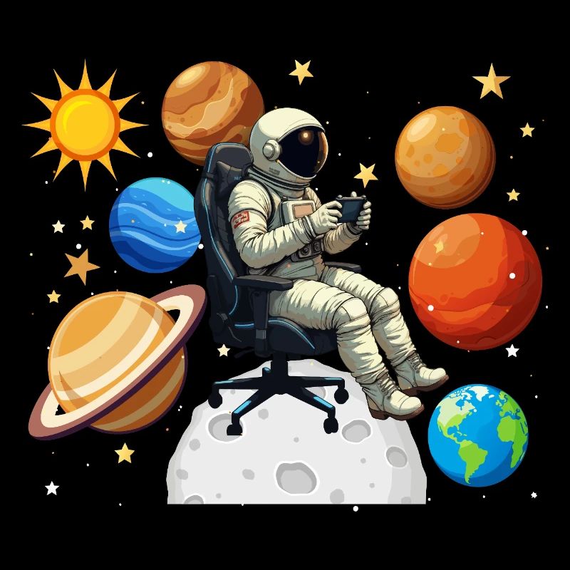 Astronaut Gaming Jeu Spatial Gamer