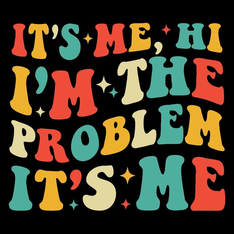 Bright Retro Typography Confession