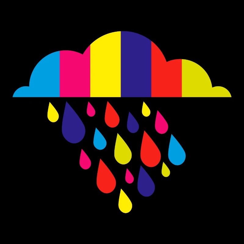 colorful autumn rain