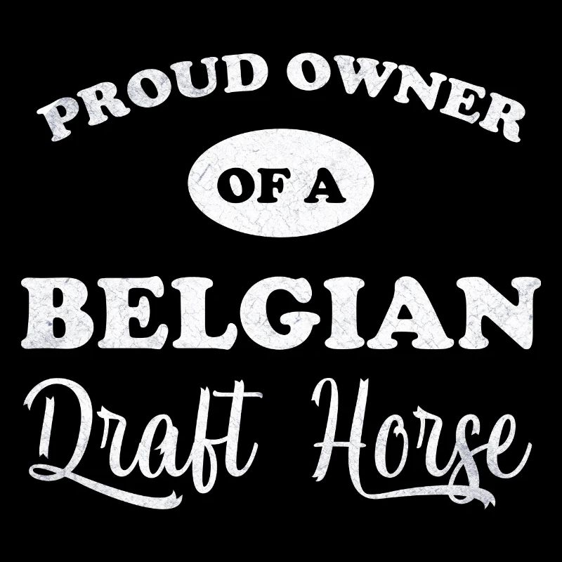 Fier propriétaire de cheval de trait belge