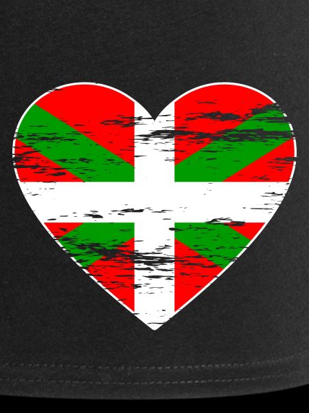 Drapeau basque coeur utilisé