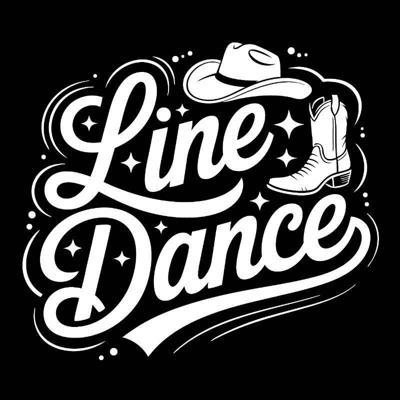 Lettrage de silhouette de danse en ligne