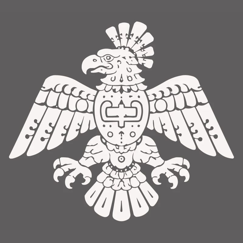 Aztec Eagle Totem Pattern