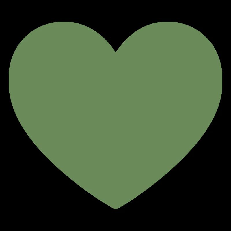 Cadeau de la Saint-Valentin vert cœur vert