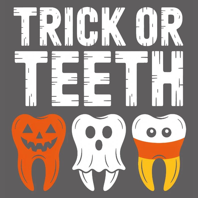 Trick oder Teeth Halloween-T-Shirt