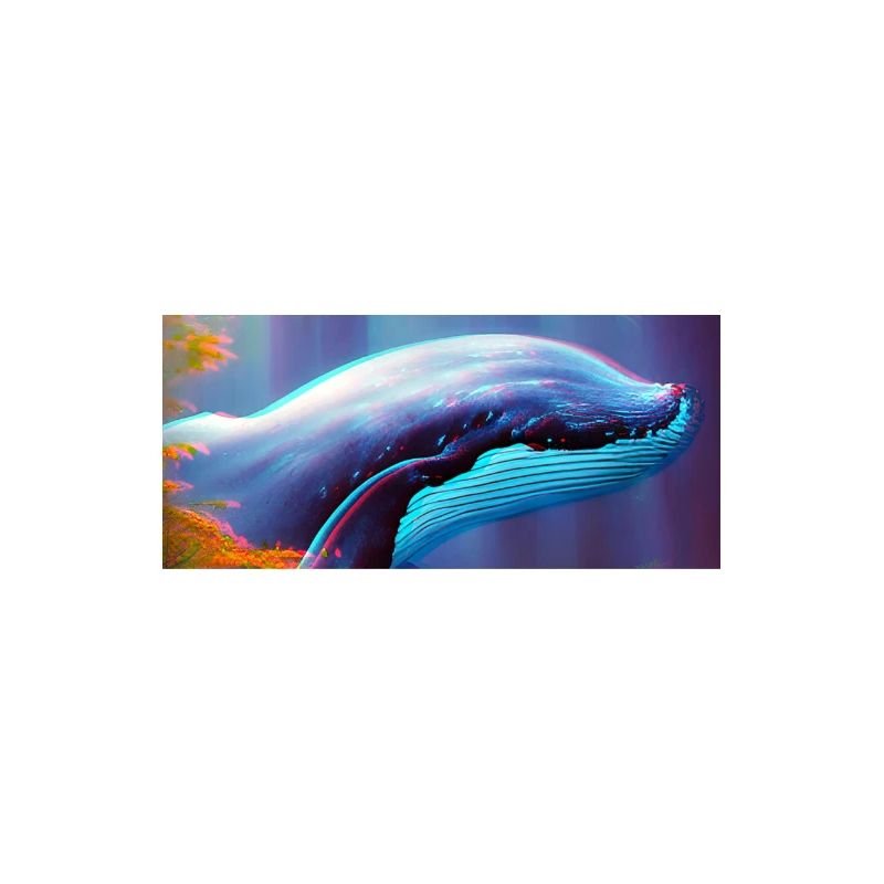 Baleine dans la forêt Surréalisme